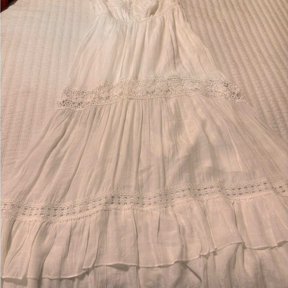 Rebellion Cream Textured Dress